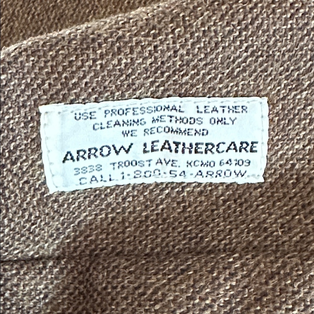 Men’s Remy Dark Brown Leather Full Zip with Snaps Jacket Size 42 - Picture 10 of 11